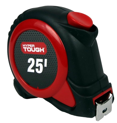 Hyper Tough 25ft. Self-Lock Steel Tape Measure