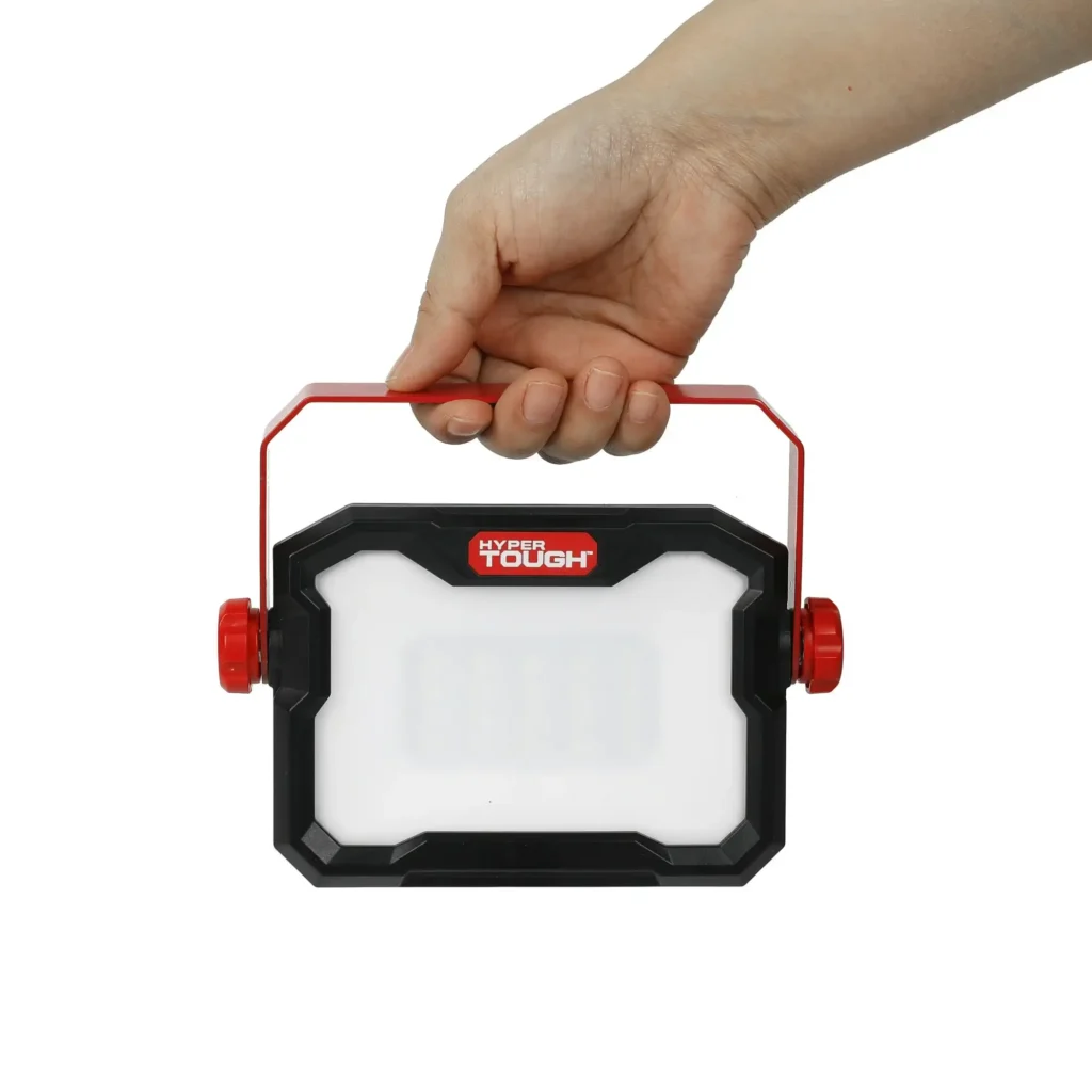 Hyper Tough 10W LED 1000 Lumen Rechargeable Free Standing Light Handheld Portable Work Light 4