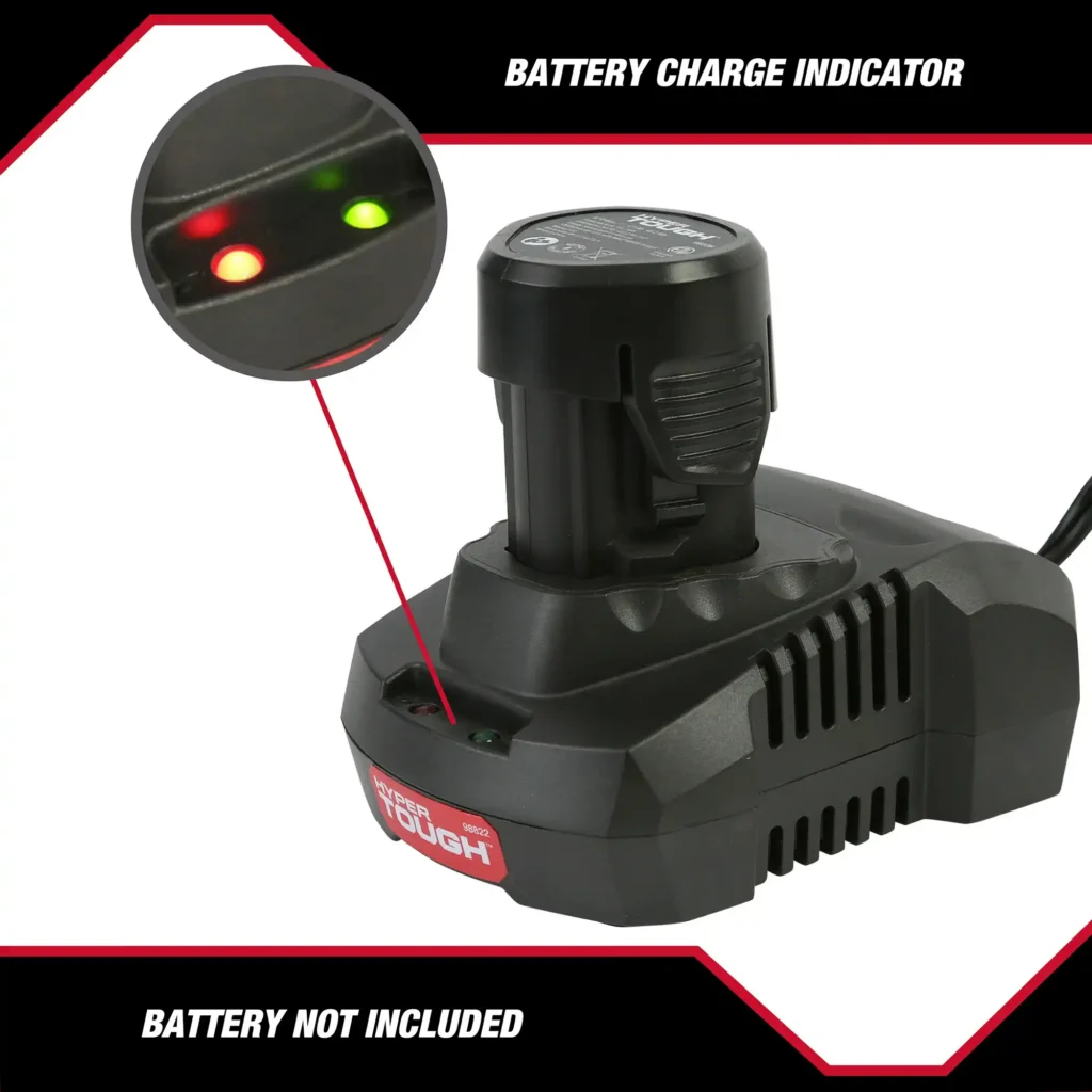 Hyper Tough 12V Max Fast Battery Charger for 12V Lit-Ion Batteries, 98822 3