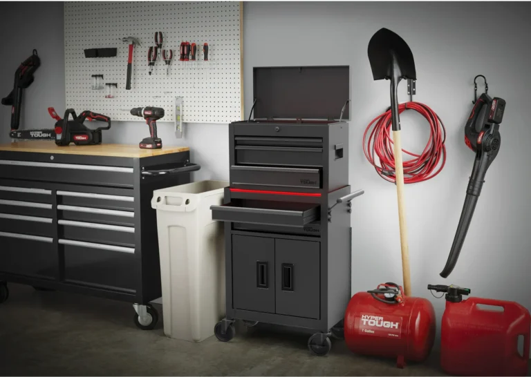 Hyper Tough 20-Inch Heavy Duty Steel Tool Chest, 400 lbs Capacity, Black