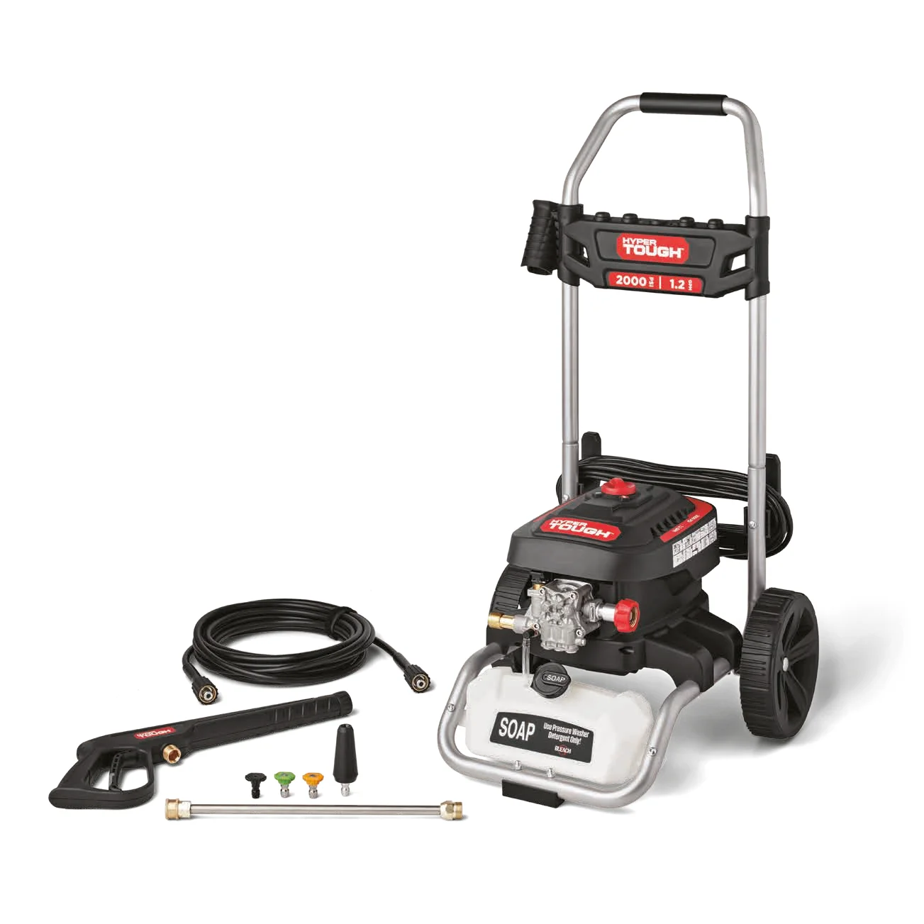 Hyper Tough 2000 PSI at 1.2 GPM 120 V Electric Powered Cold Water Pressure Washer 3