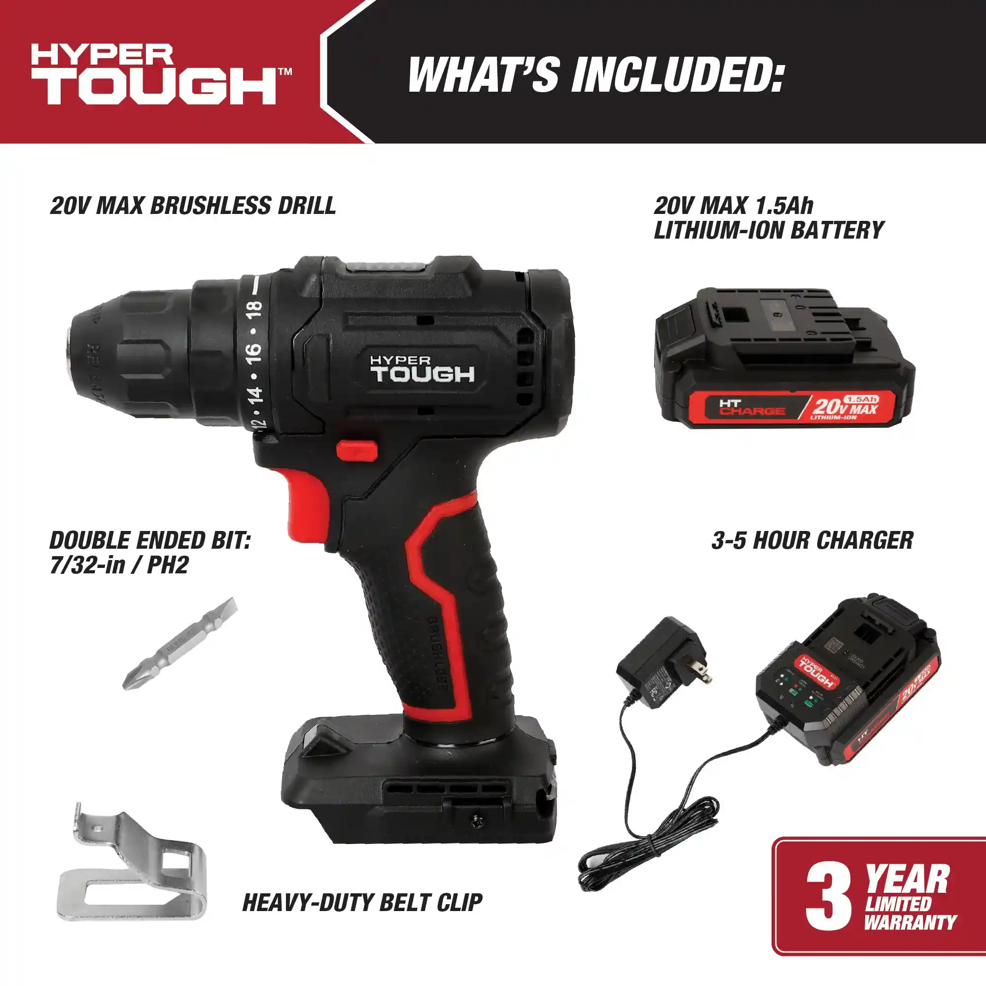 Hyper Tough 20V Drill 5
