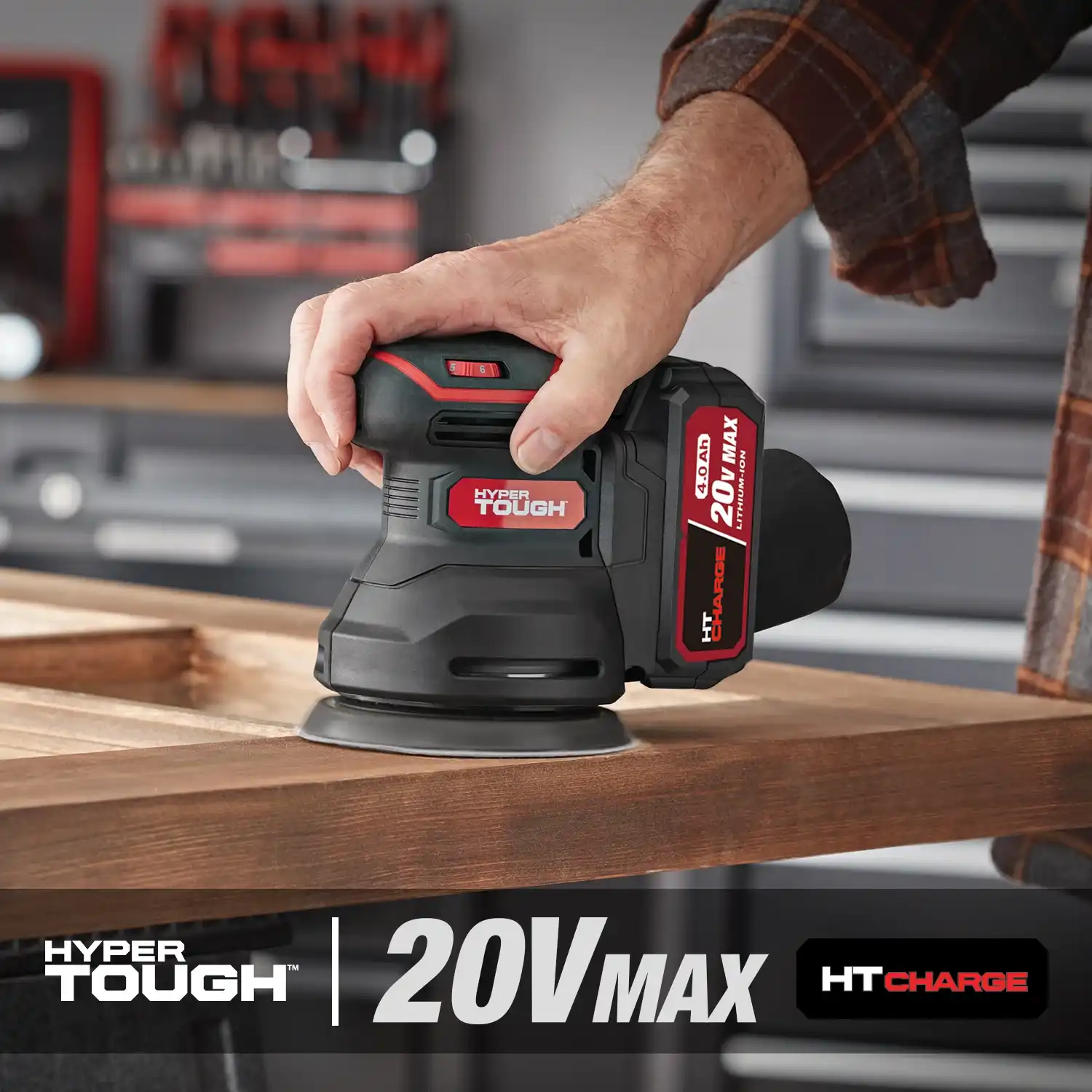 Hyper Tough 20V Max 4.0Ah Lithium-Ion Battery Pack, 8711.1, Provide Longer Runtime 4