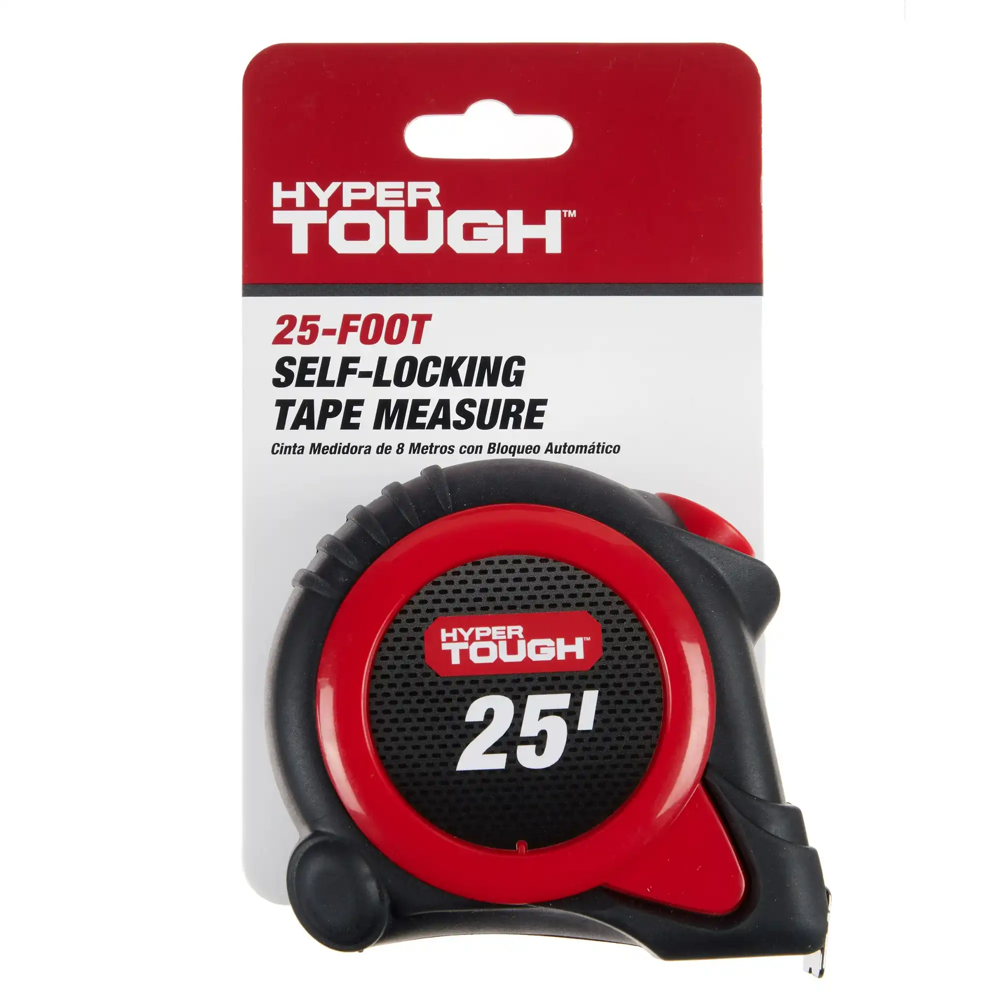 Hyper Tough 25ft. Self-Lock Steel Tape Measure 2