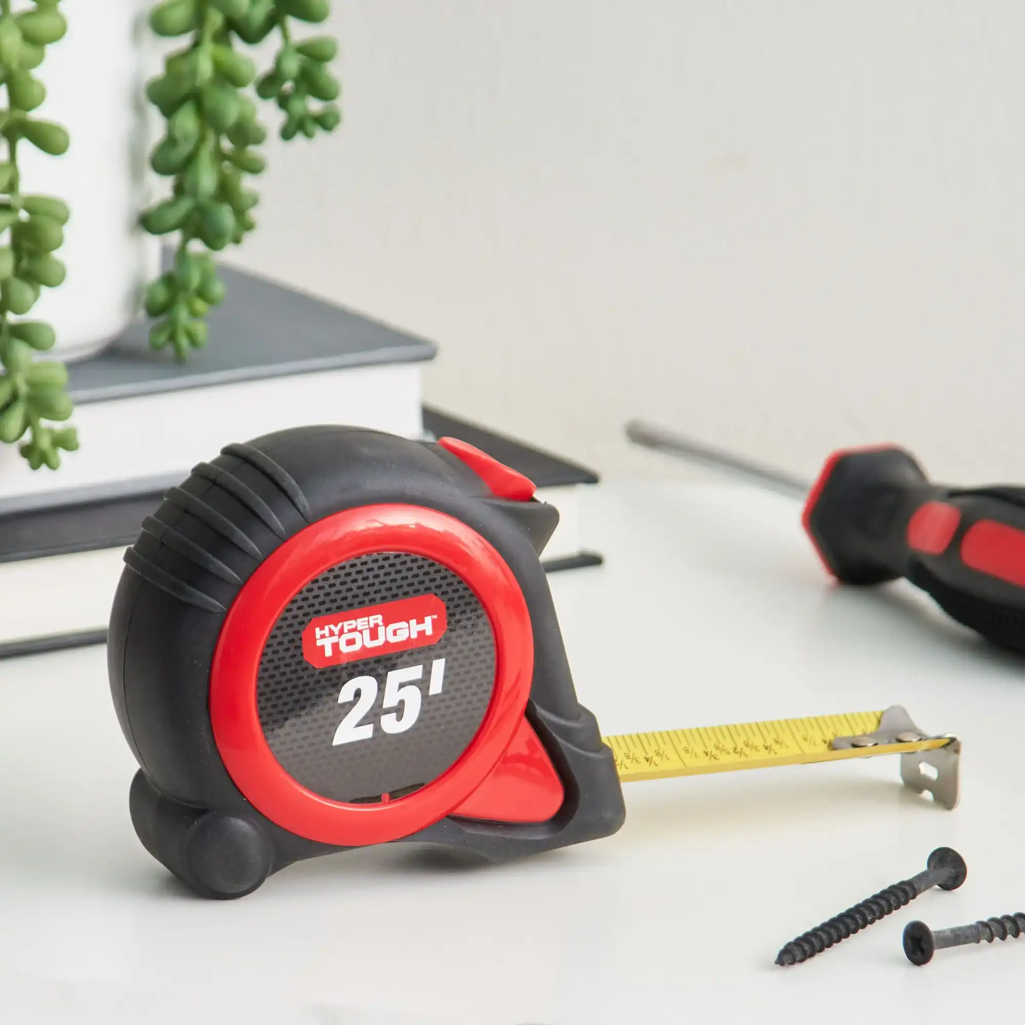 Hyper Tough 25ft. Self-Lock Steel Tape Measure 4