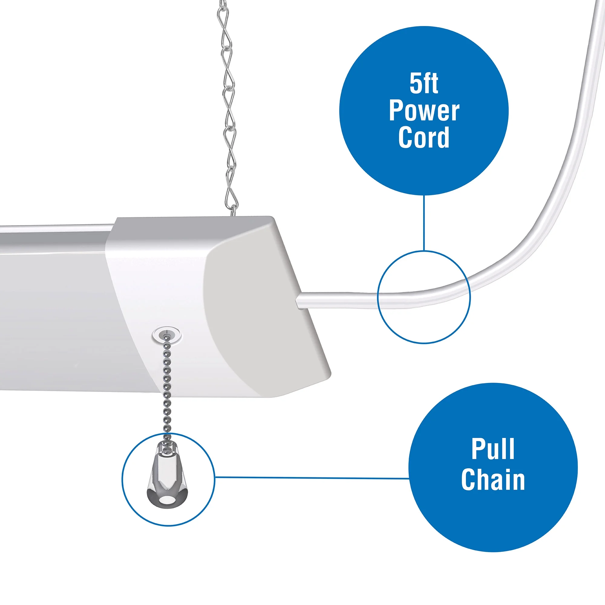 Hyper Tough 3200 Lumen 4ft Slim LED Shop Light 6