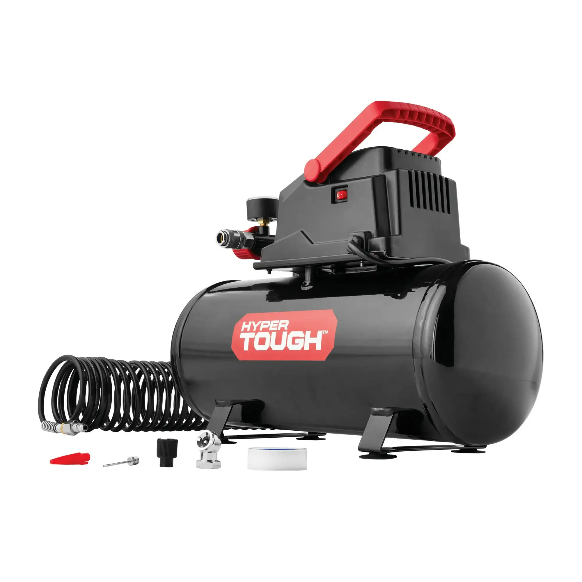 Hyper Tough Black 100 PSI Oil-free Portable Air Compressor 3 gallon 3