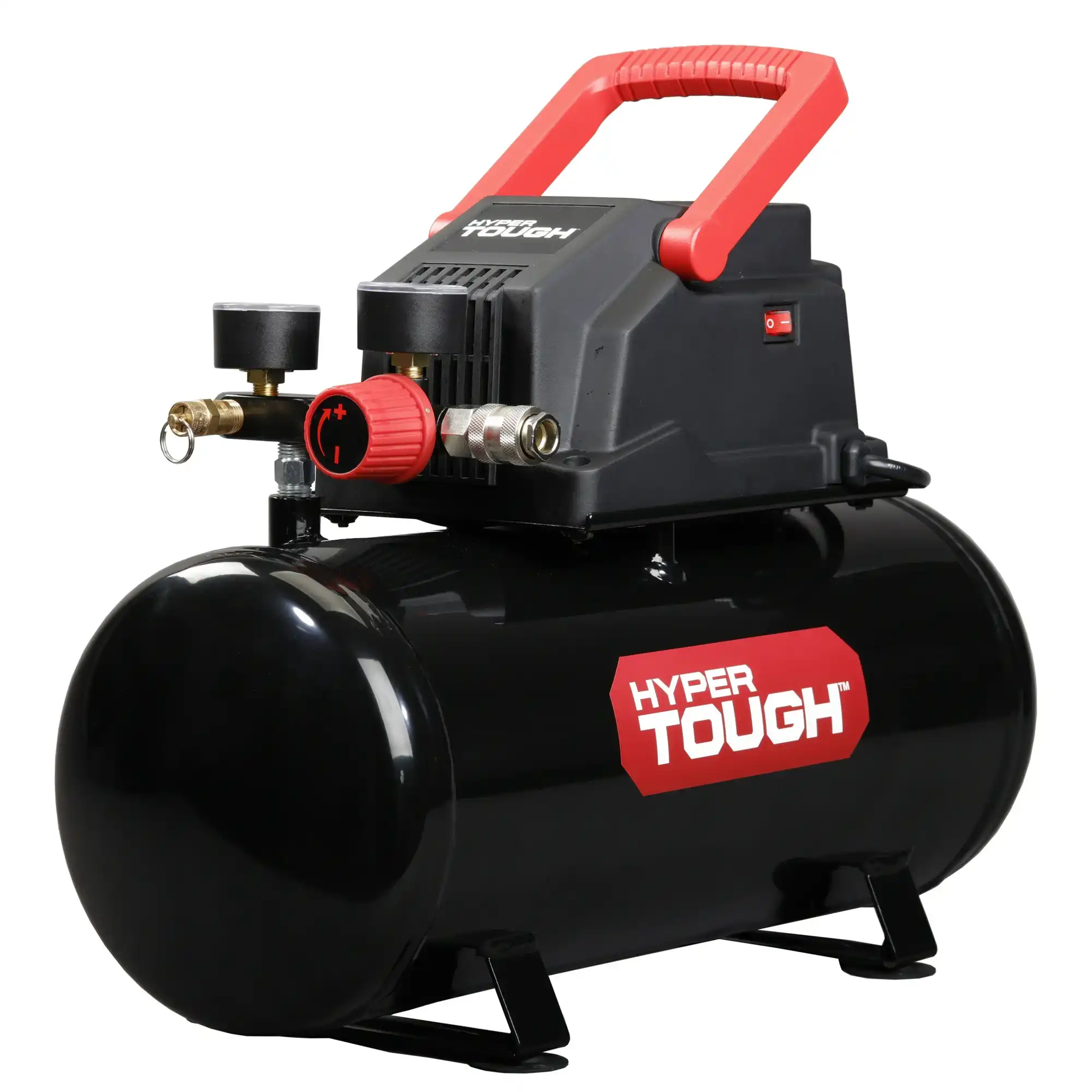 Hyper Tough Black 100 PSI Oil-free Portable Air Compressor 3 gallon 3