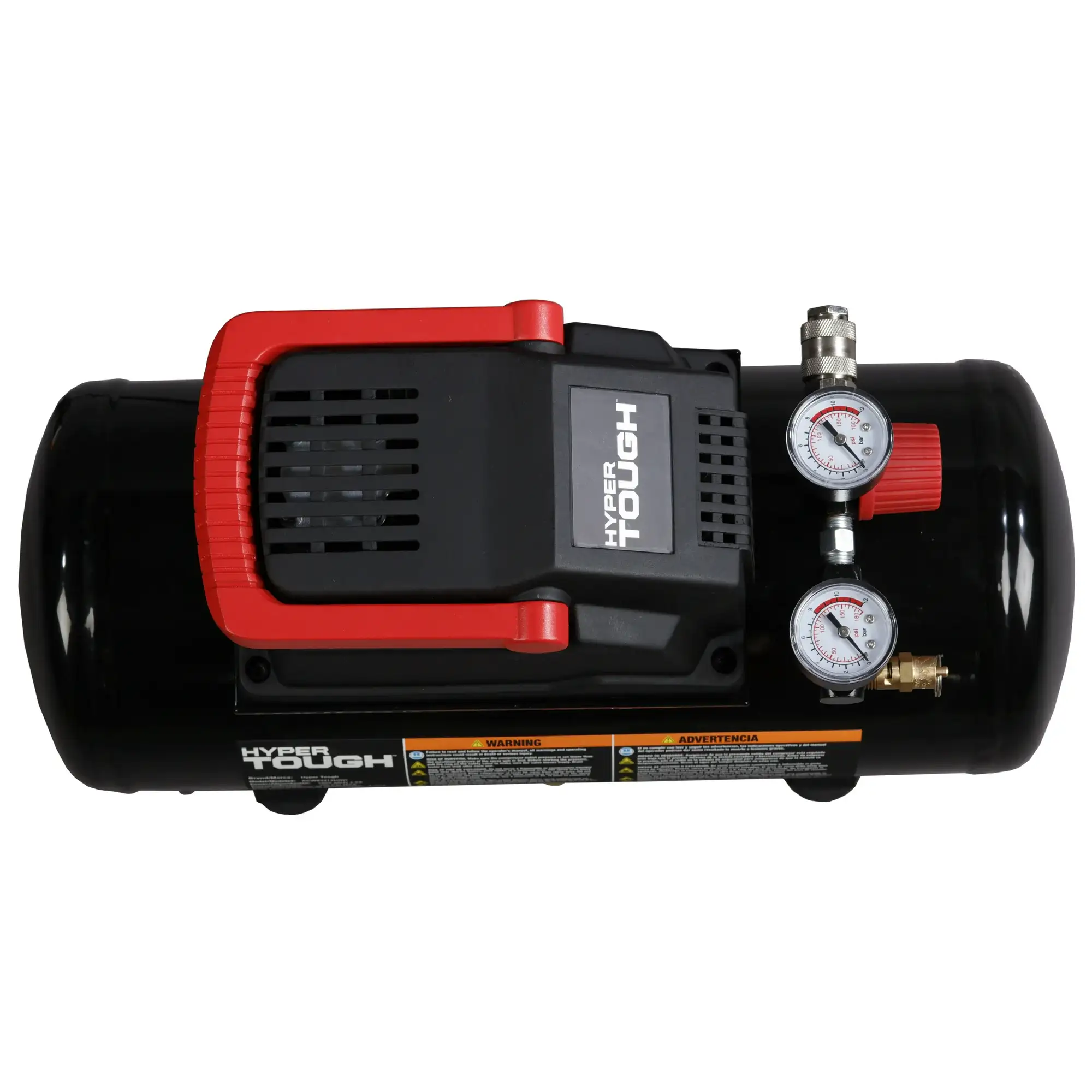 Hyper Tough Black 100 PSI Oil-free Portable Air Compressor 3 gallon 4