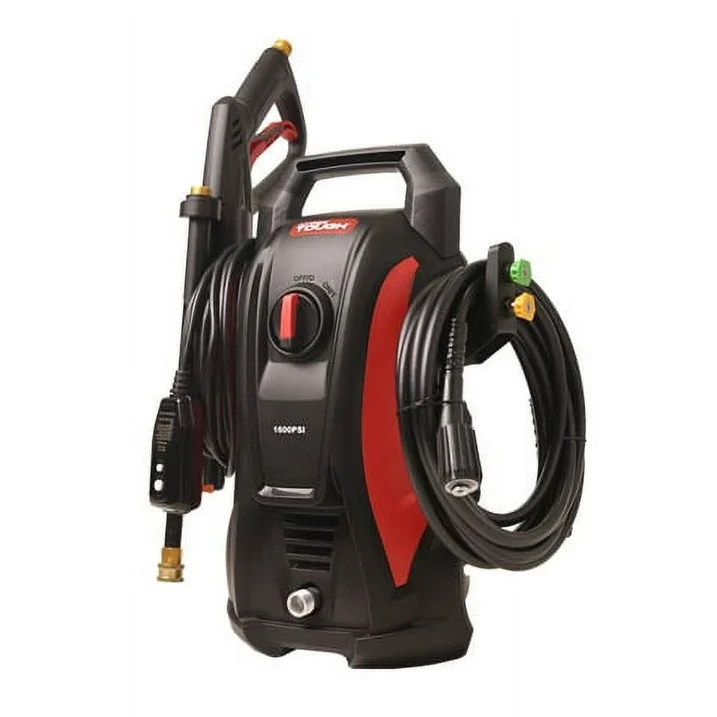 Hyper Tough Electric Pressure Washer 1600 Psi for Household, Great for Cars, Patios, Driveways 1