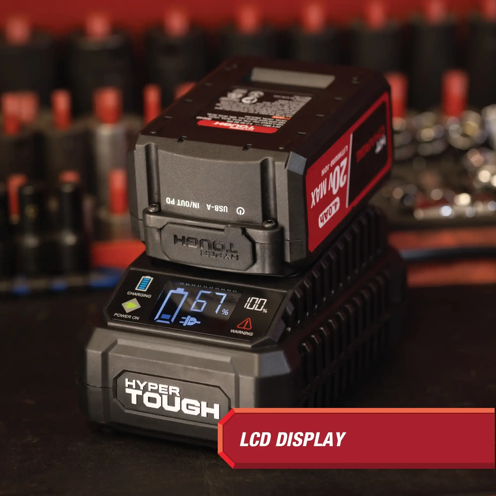 Hyper Tough Fast Charger for 20V Max Lithium-Ion Batteries 6