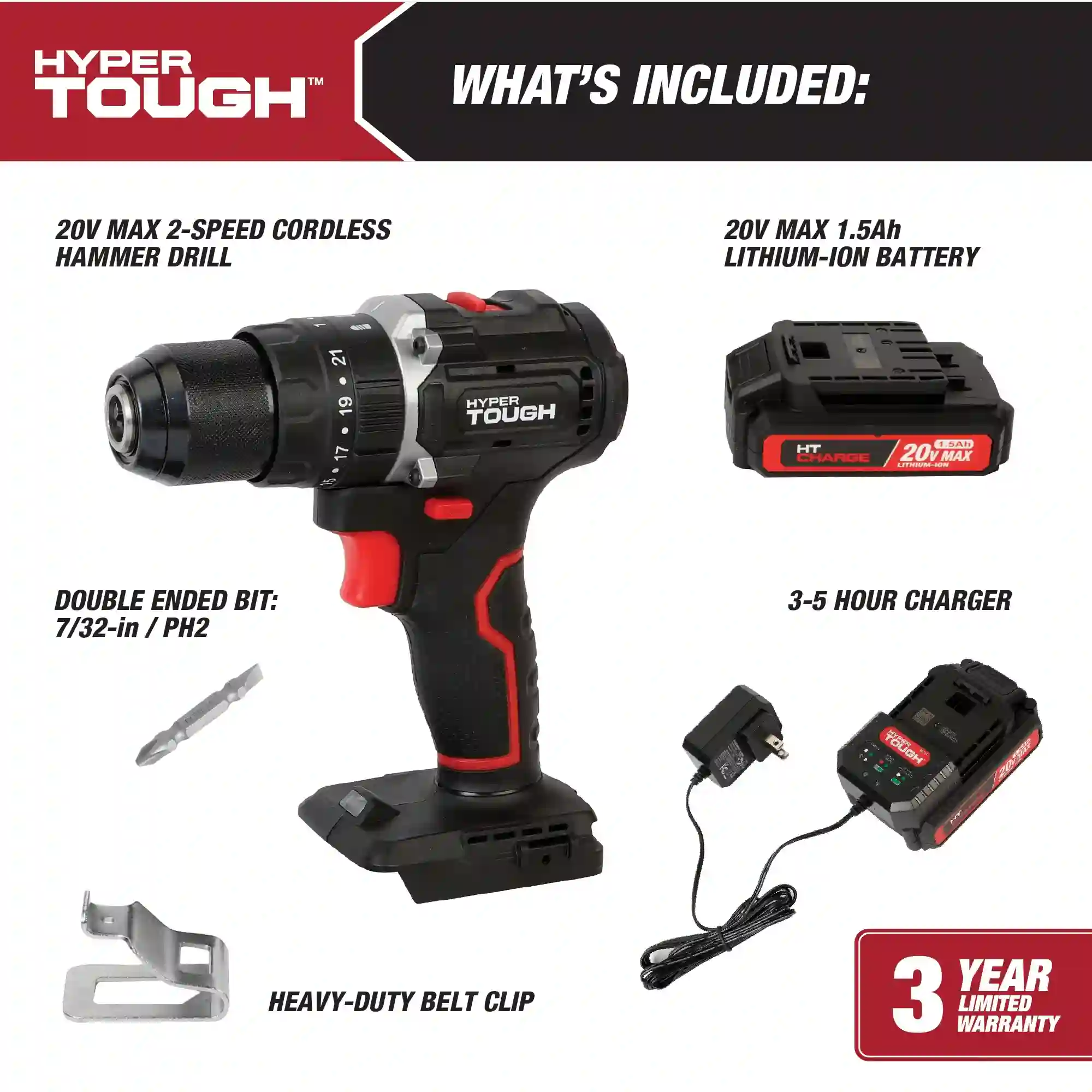 Hyper Tough Hammer Drill 4