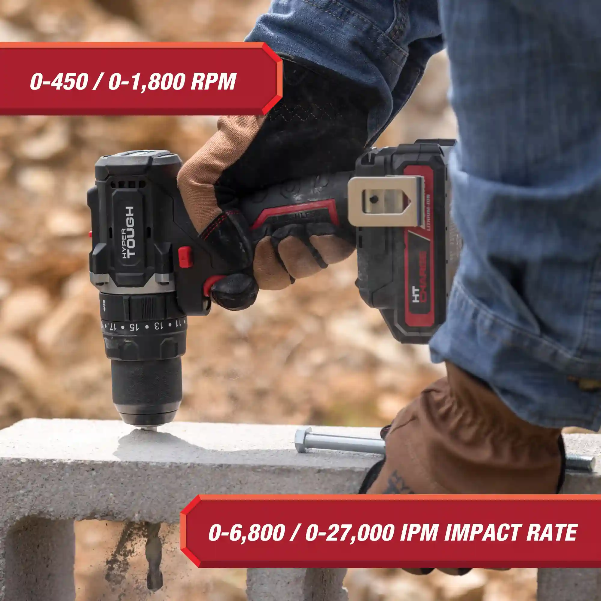 Hyper Tough Hammer Drill 5